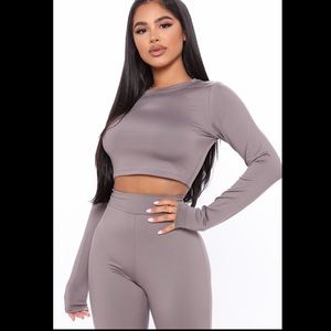 Active Biker Short Set (Grey)